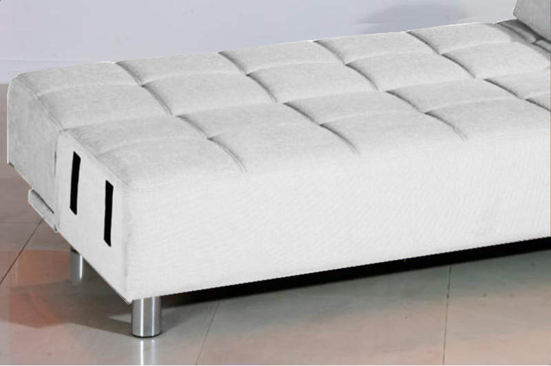 Un Modo Moderno Per Chiamare Il Soggiorno DIVANO LETTO 3 POSTI RECLINABILE SALOTTO ECOPELLE BIANCO SOFA SOGGIORNO